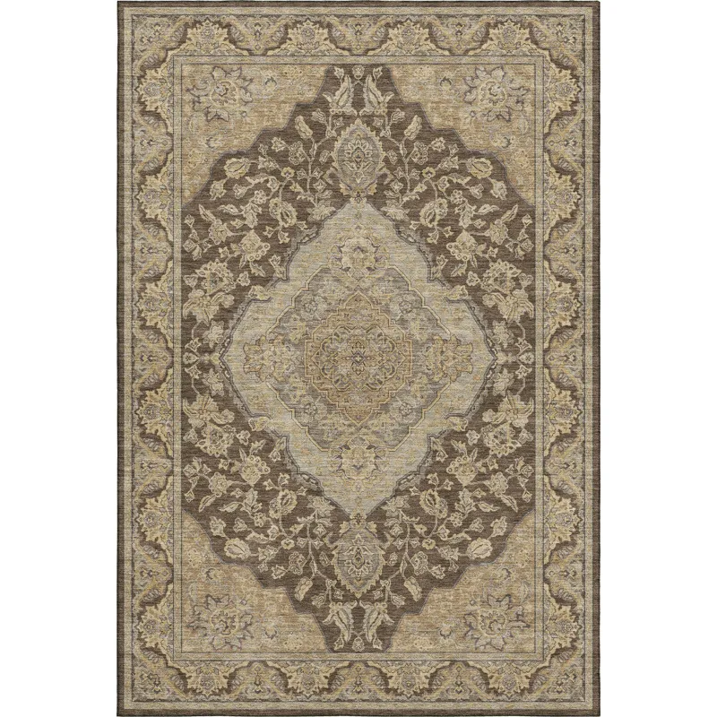 Luxury Washable Hatay Chocolate 8\' x 10\' Rug