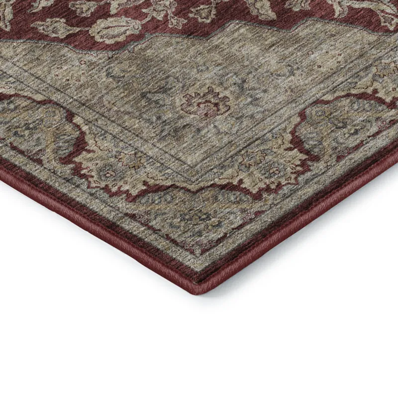 Luxury Washable Hatay Garnet 5\' x 7\'6\" Rug