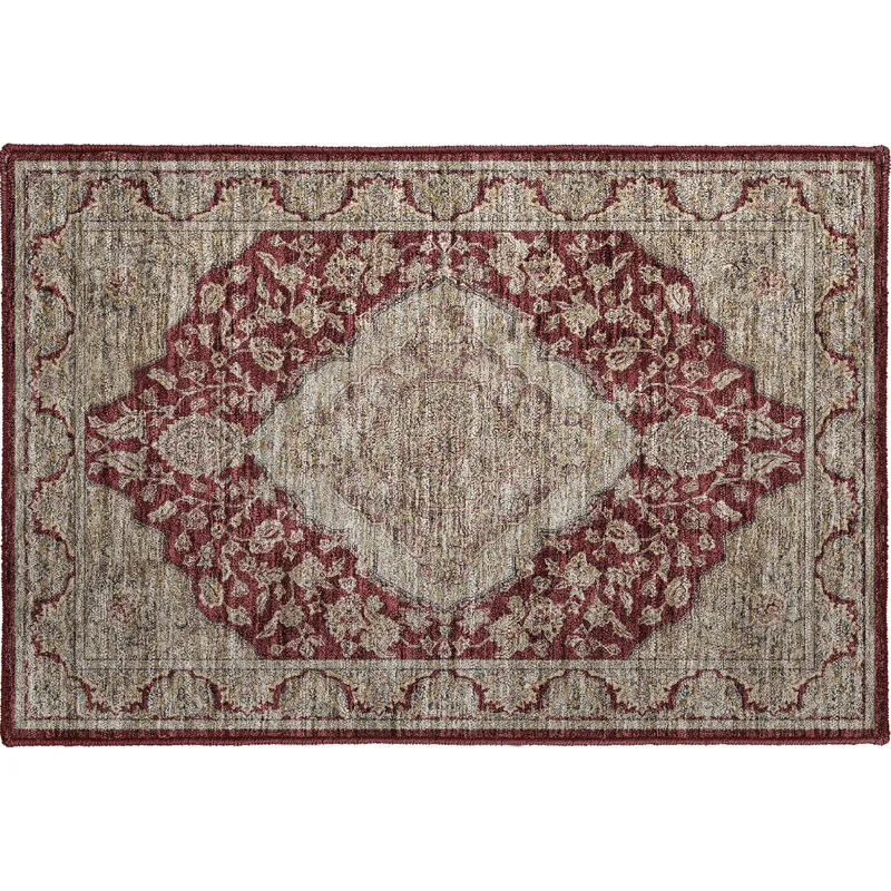 Luxury Washable Hatay Garnet 1\'8\" x 2\'6\" Rug