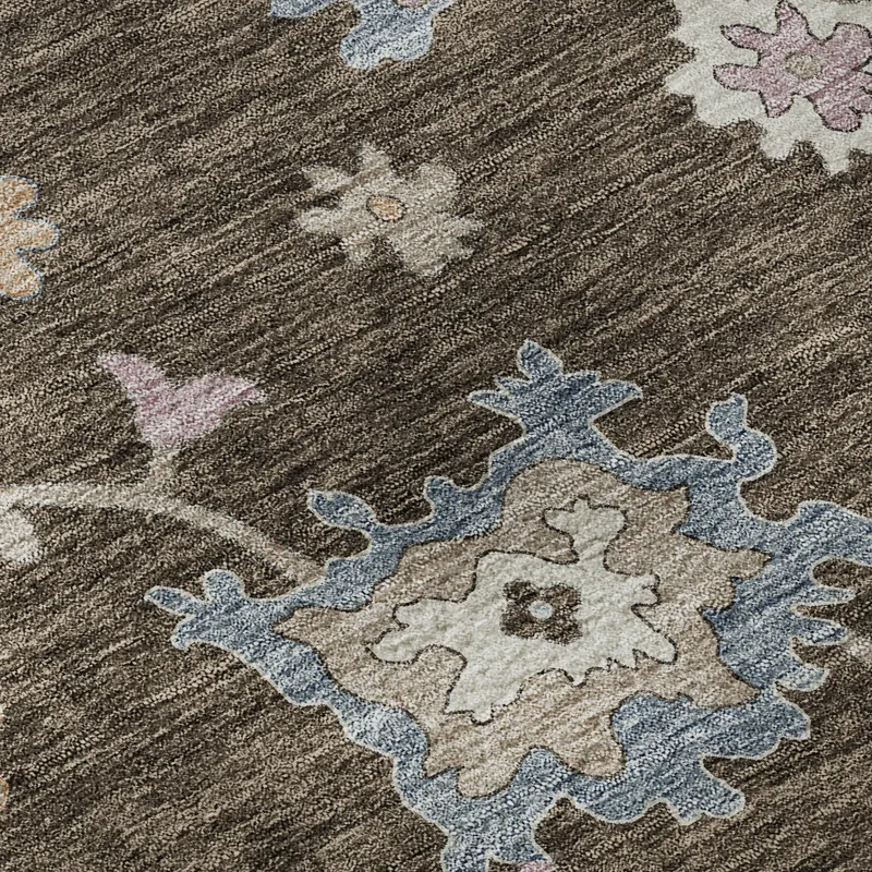 Luxury Washable Hatay Chocolate 2\'6\" x 3\'10\" Rug