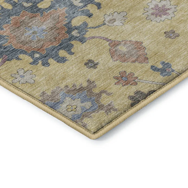 Luxury Washable Hatay Gold 3\' x 5\' Rug