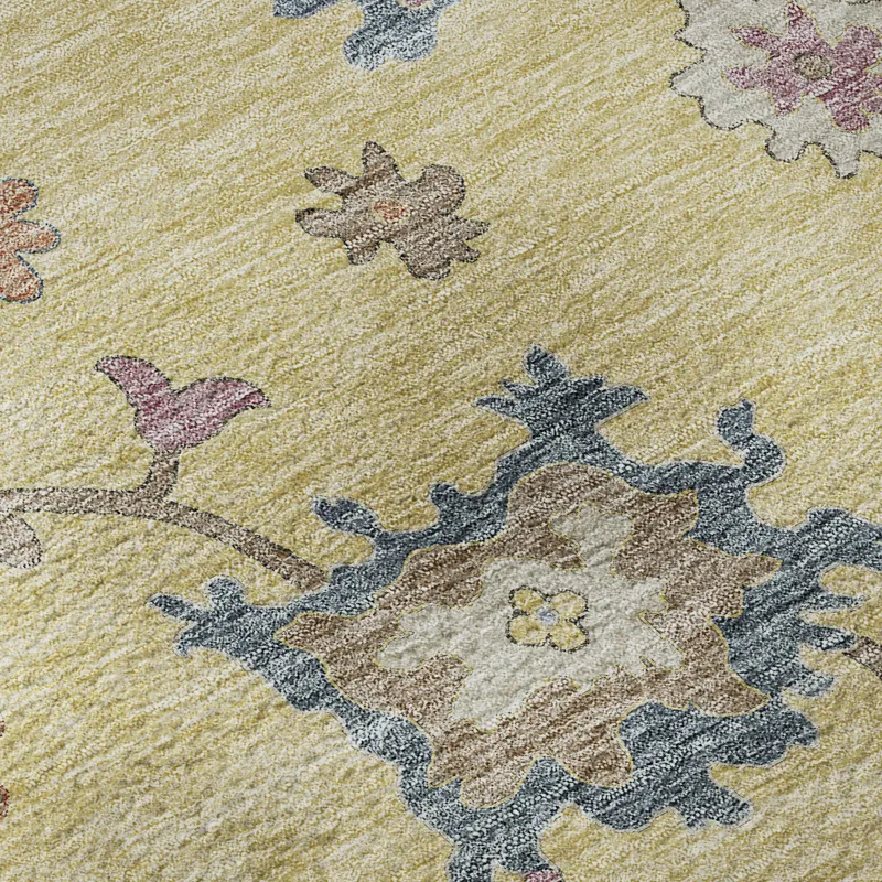Luxury Washable Hatay Gold 3\' x 5\' Rug
