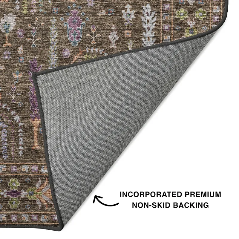 Luxury Washable Hatay Brown 3\' x 5\' Rug