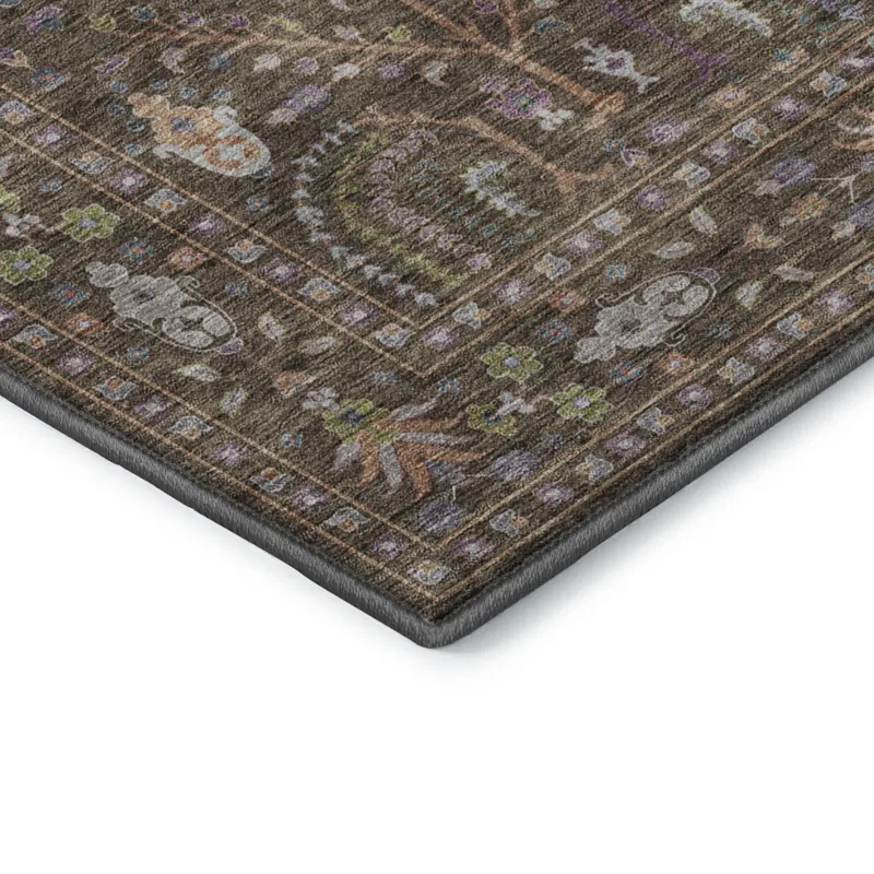 Luxury Washable Hatay Brown 3\' x 5\' Rug