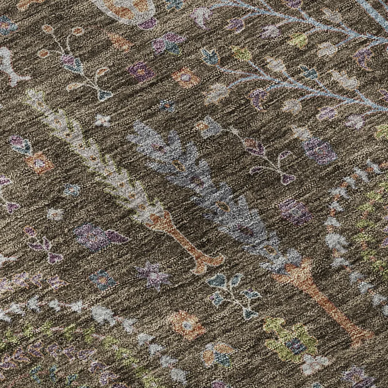 Luxury Washable Hatay Brown 3\' x 5\' Rug