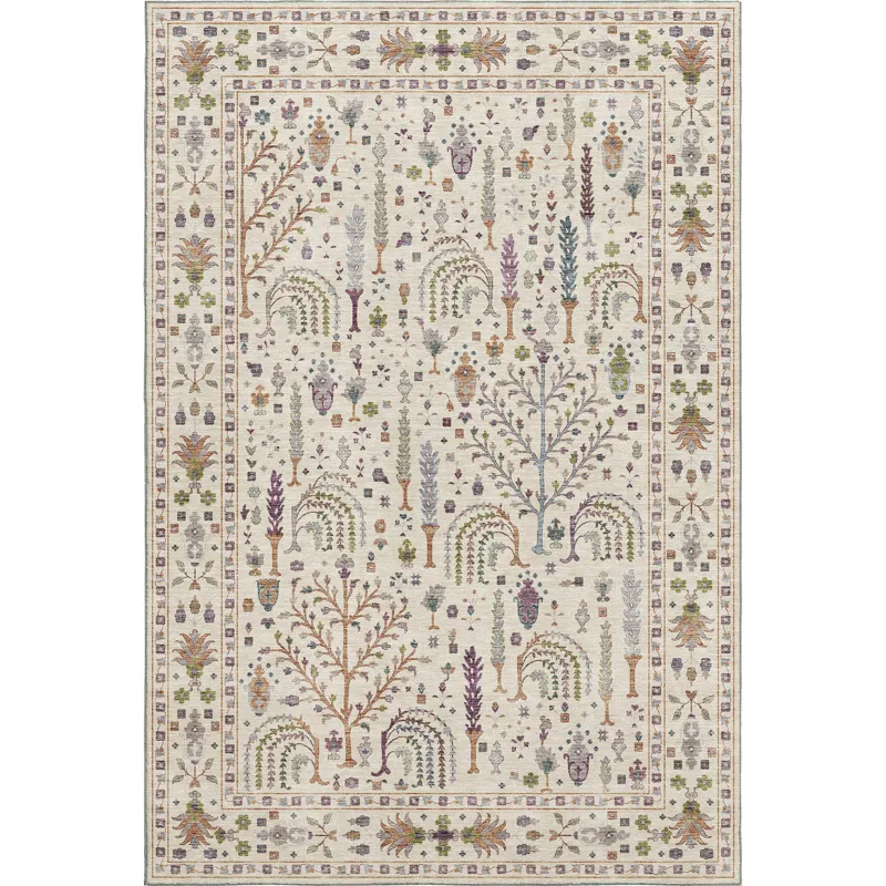 Luxury Washable Hatay Ivory 8\' x 10\' Rug