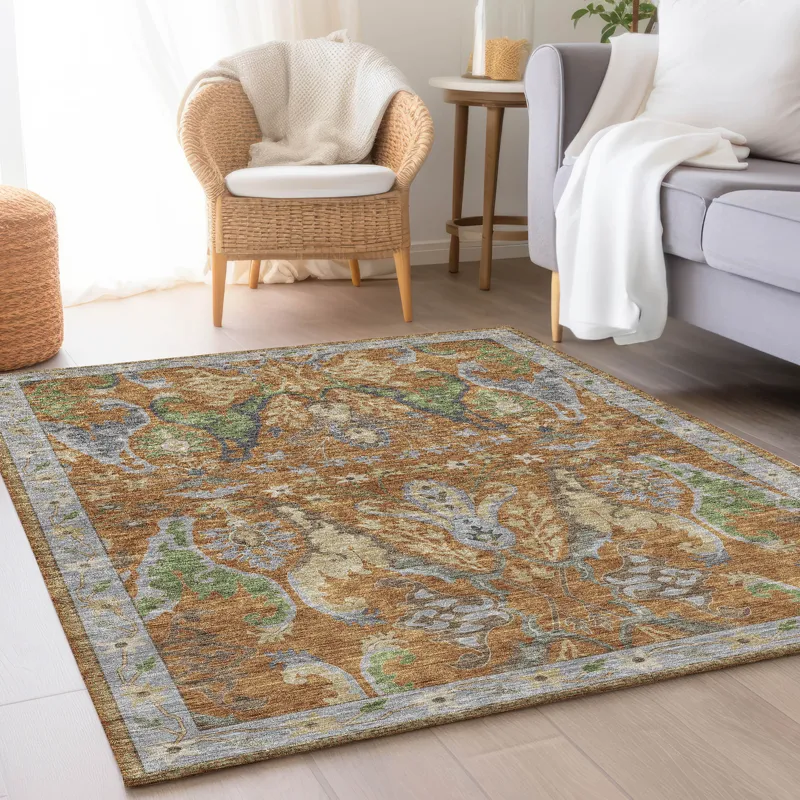 Luxury Washable Hatay Copper 8\' x 10\' Rug