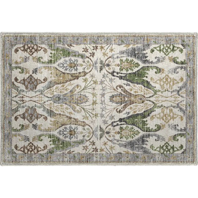 Luxury Washable Hatay Ivory 1\'8\" x 2\'6\" Rug