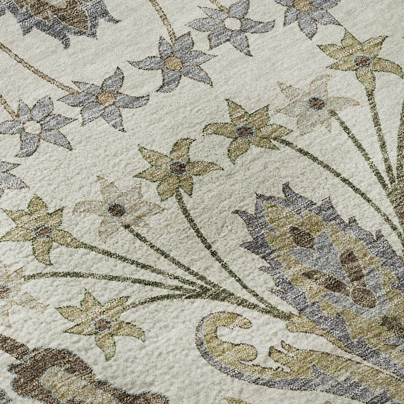 Luxury Washable Hatay Ivory 5\' x 7\'6\" Rug