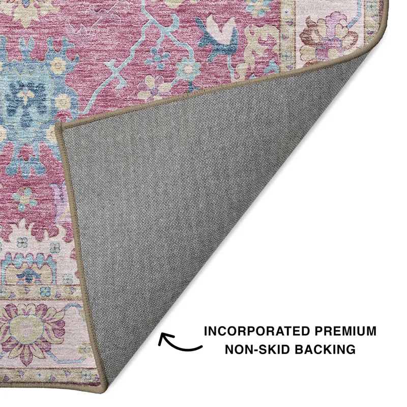 Luxury Washable Hatay Pink 3\' x 5\' Rug
