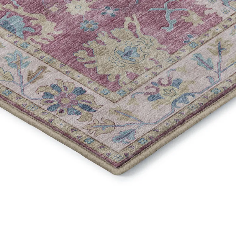 Luxury Washable Hatay Pink 3\' x 5\' Rug