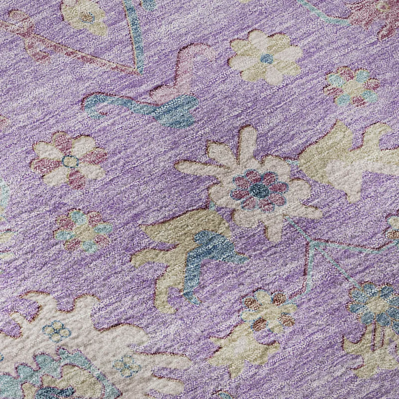 Luxury Washable Hatay Purple 9\' x 12\' Rug