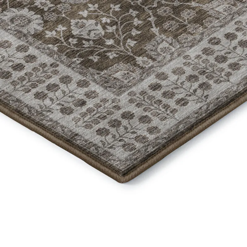 Luxury Washable Hatay Chocolate 2\'6\" x 3\'10\" Rug