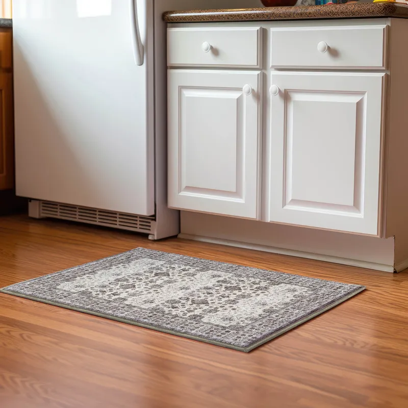 Luxury Washable Hatay Ivory 1\'8\" x 2\'6\" Rug