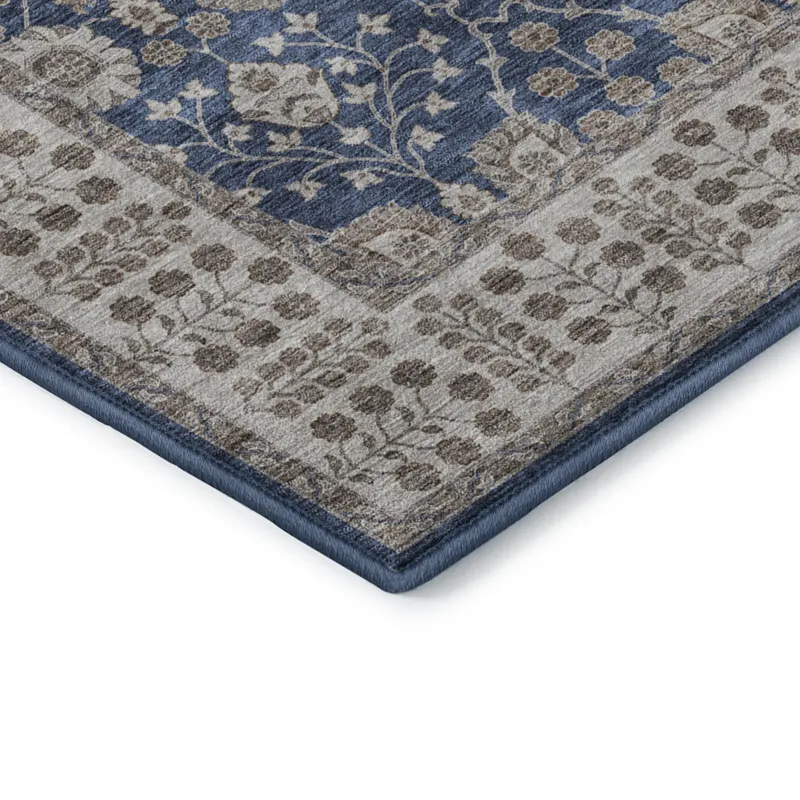 Luxury Washable Hatay Navy 8\' x 10\' Rug