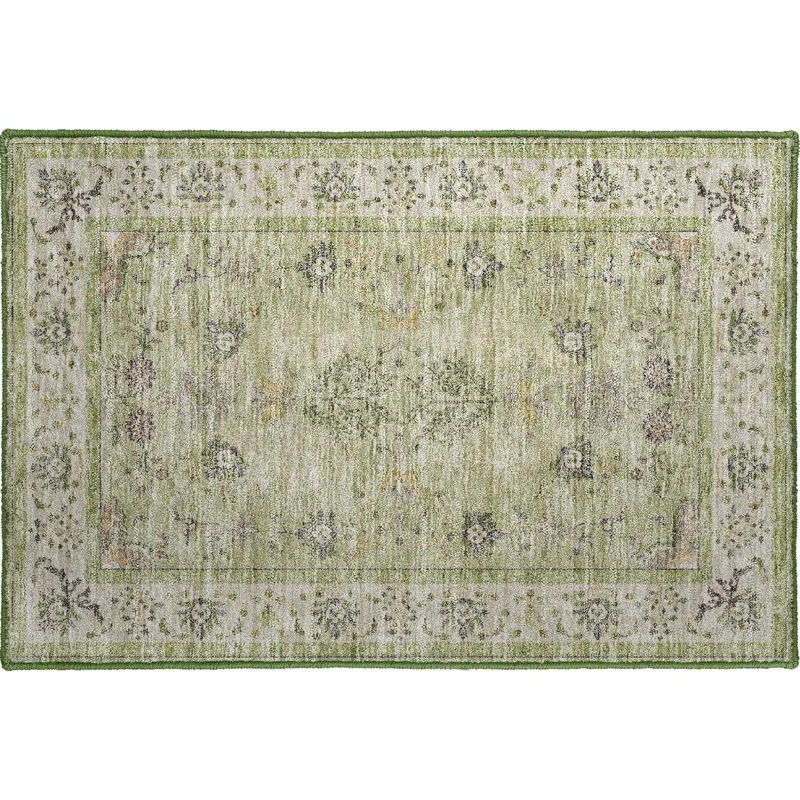 Luxury Washable Hatay Aloe 1\'8\" x 2\'6\" Rug