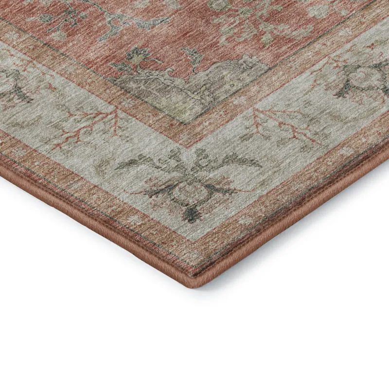 Luxury Washable Hatay Coral 5\' x 7\'6\" Rug
