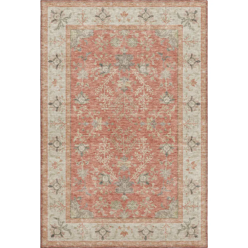 Luxury Washable Hatay Coral 5\' x 7\'6\" Rug