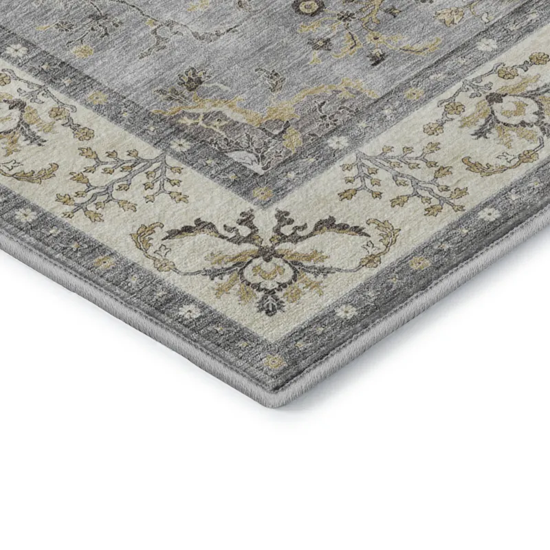 Luxury Washable Hatay Gray 8\' x 10\' Rug