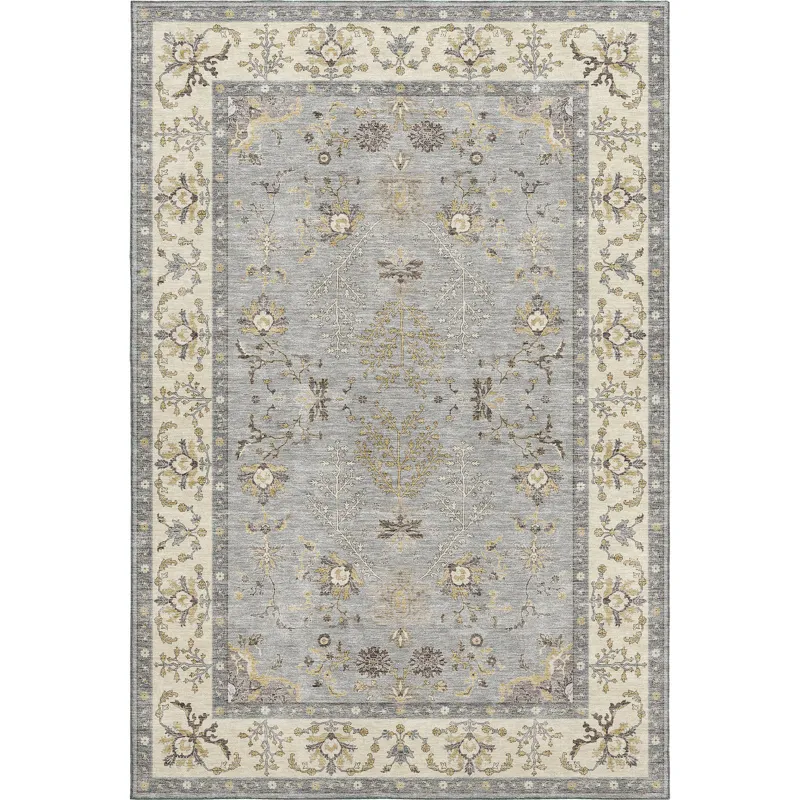 Luxury Washable Hatay Gray 8\' x 10\' Rug