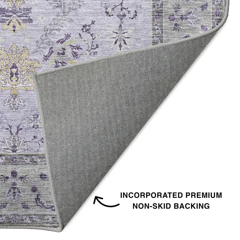 Luxury Washable Hatay Lavender 9\' x 12\' Rug
