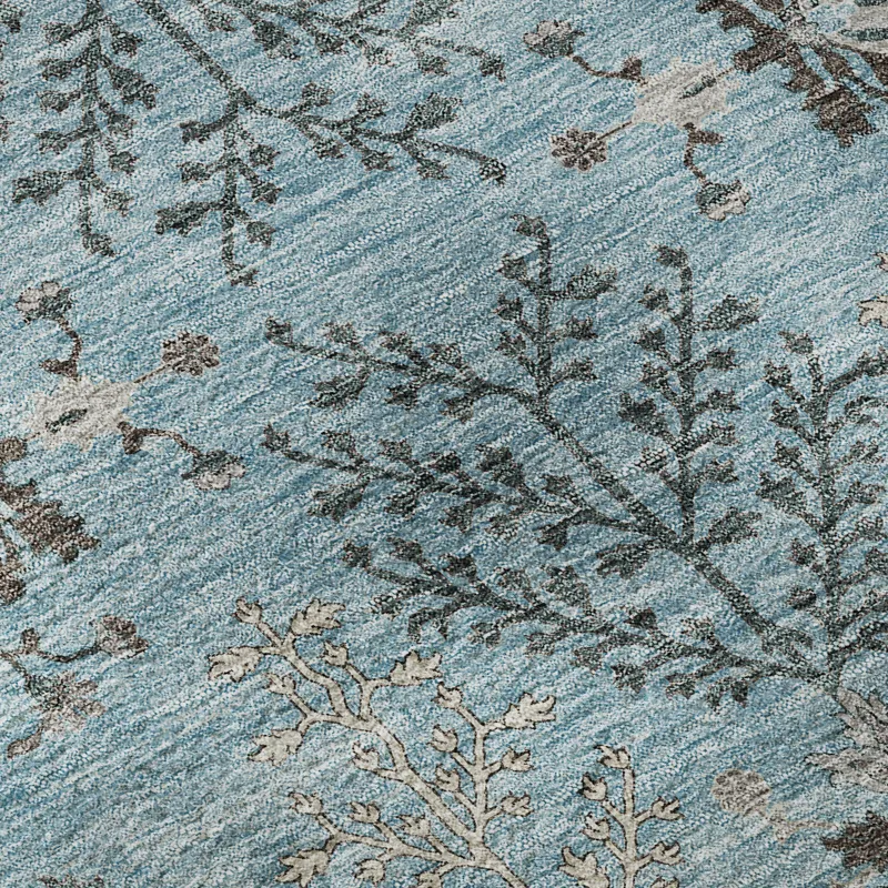 Luxury Washable Hatay Sky 8\' x 8\' Round Rug