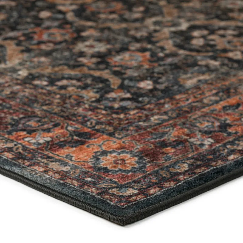 Jericho Charcoal 10\' x 10\' Round Rug