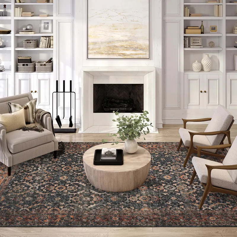 Jericho Charcoal 10\' x 14\' Rug