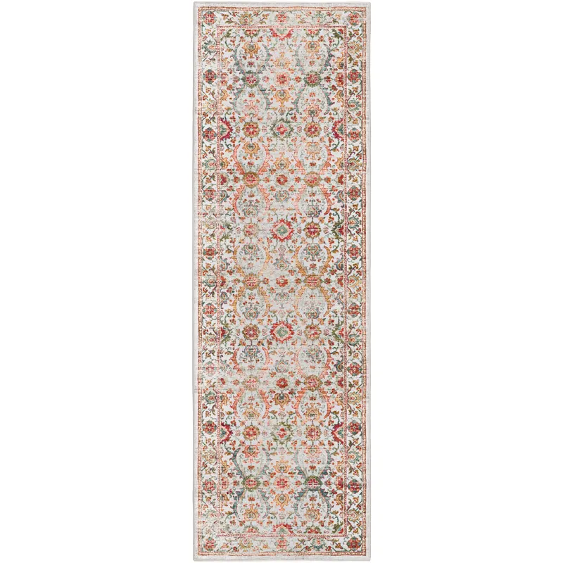 Jericho Ivory 2\'6\" x 12\' Runner Rug
