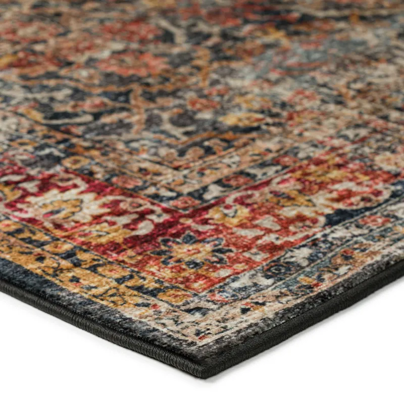 Jericho Charcoal 4\' x 4\' Round Rug