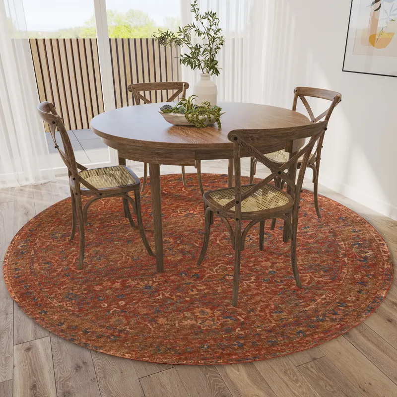 Jericho Nutmeg 4\' x 4\' Round Rug