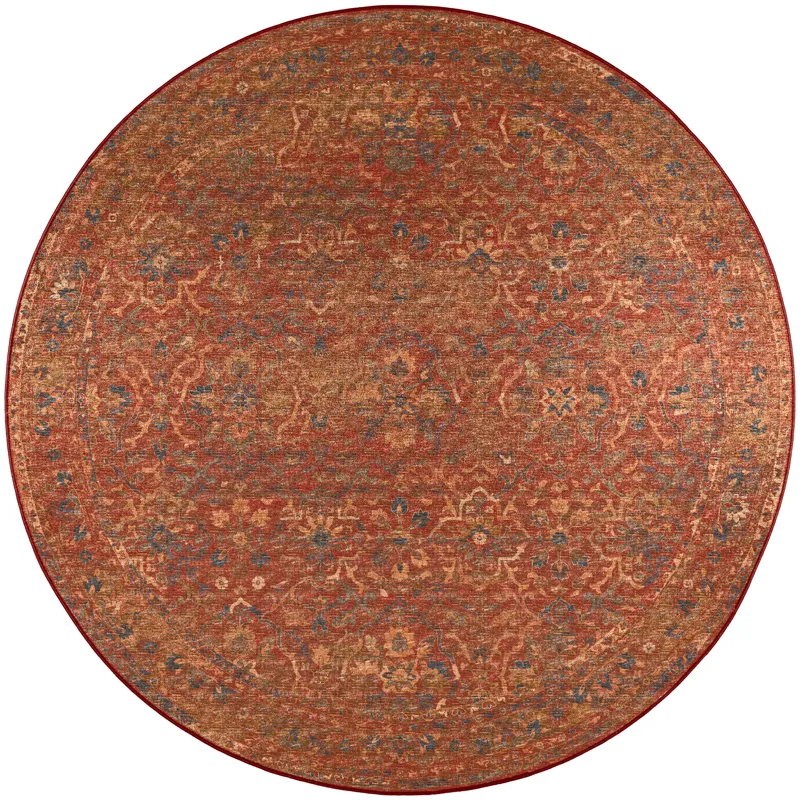 Jericho Nutmeg 4\' x 4\' Round Rug