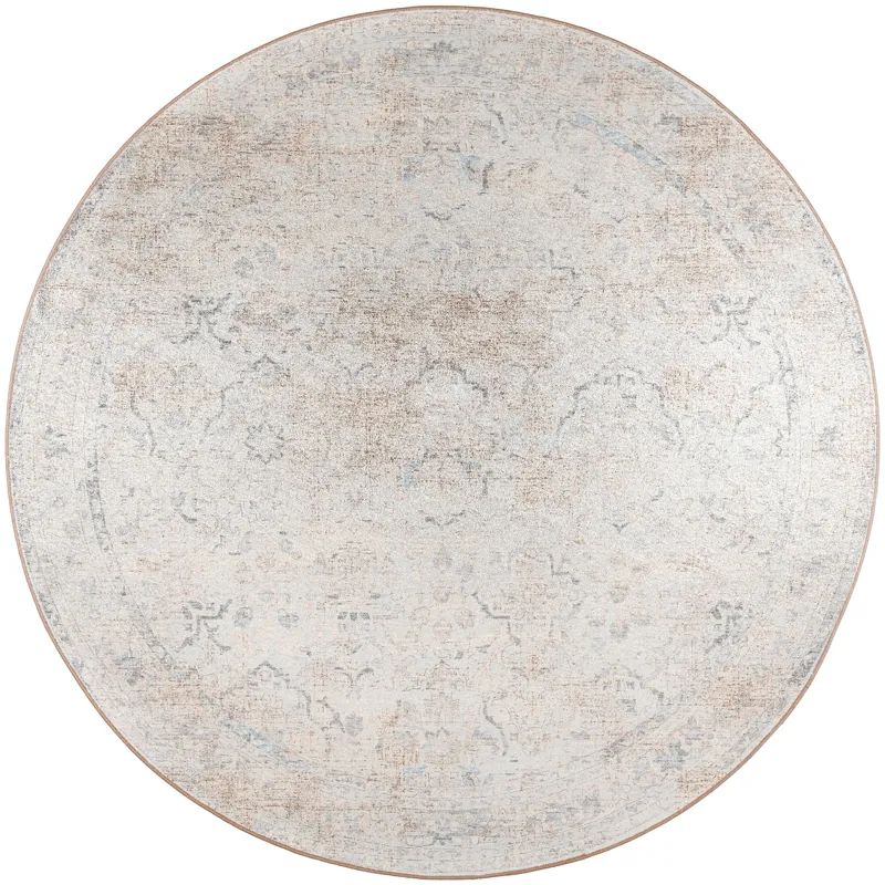 Jericho Pearl 4\' x 4\' Round Rug