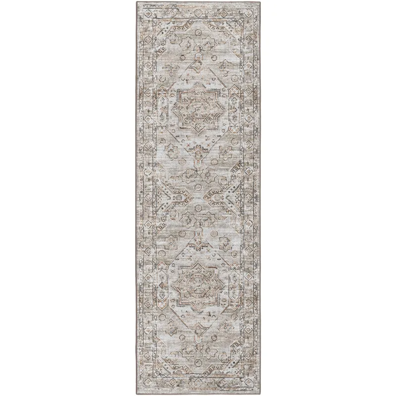 Jericho Tin 2\'6\" x 12\' Runner Rug