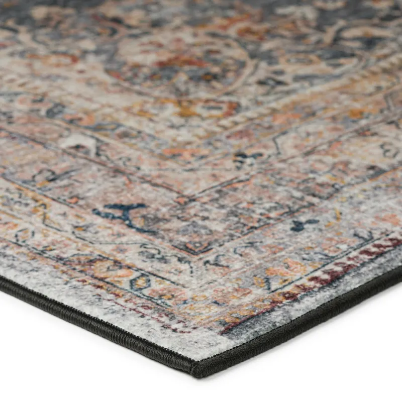 Jericho Charcoal 2\'6\" x 10\' Runner Rug