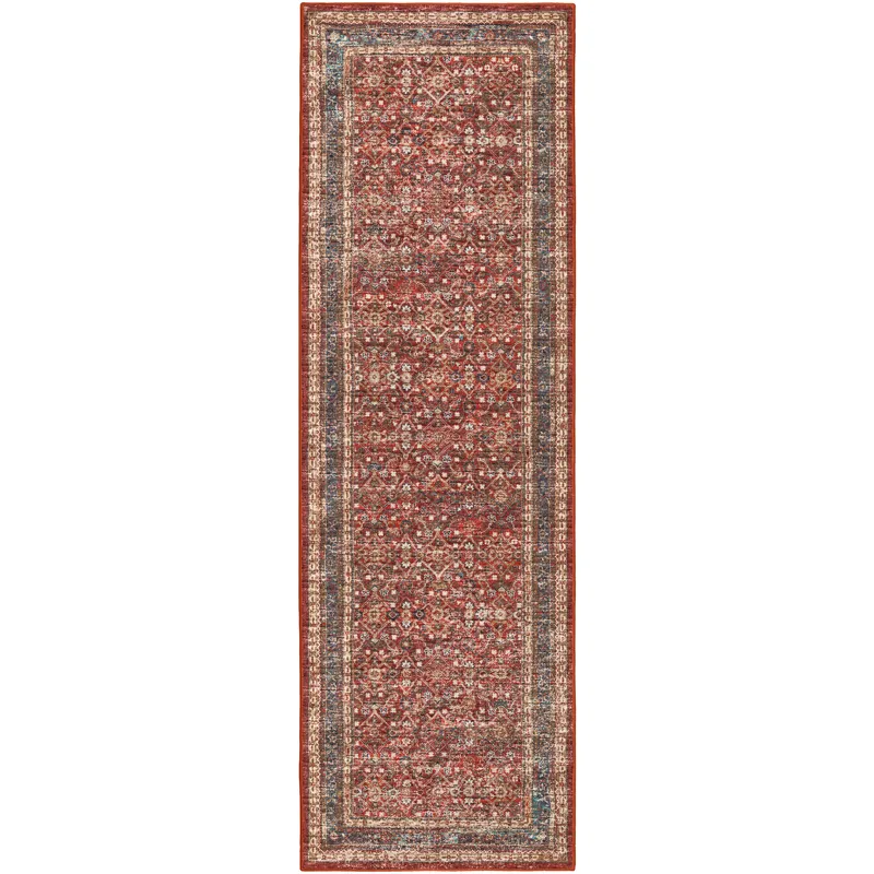Jericho Scarlett 2\'6\" x 12\' Runner Rug