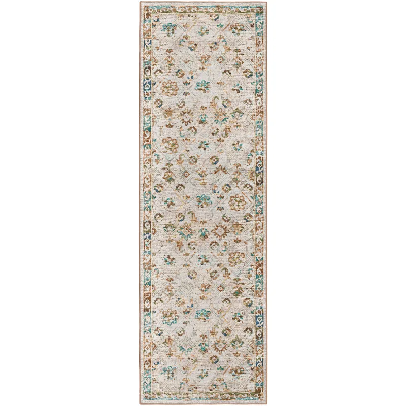 Jericho Parchment 2\'6\" x 10\' Runner Rug