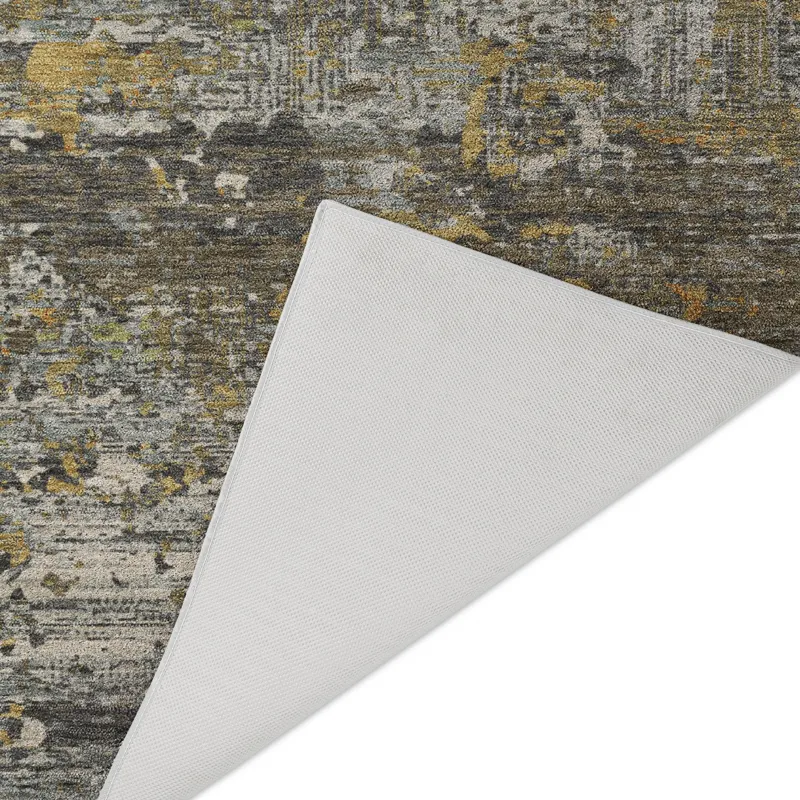 Luxury Washable Indoor/Outdoor Kochi Gray 8\' x 10\' Rug