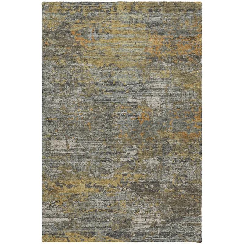 Luxury Washable Indoor/Outdoor Kochi Gray 8\' x 10\' Rug