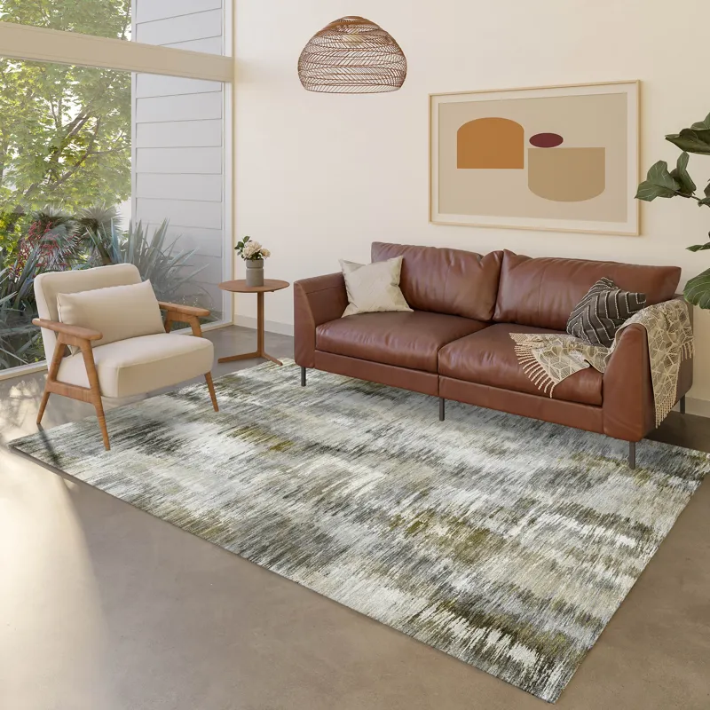 Luxury Washable Indoor/Outdoor Kochi Mocha 5\' x 7\'6\" Rug