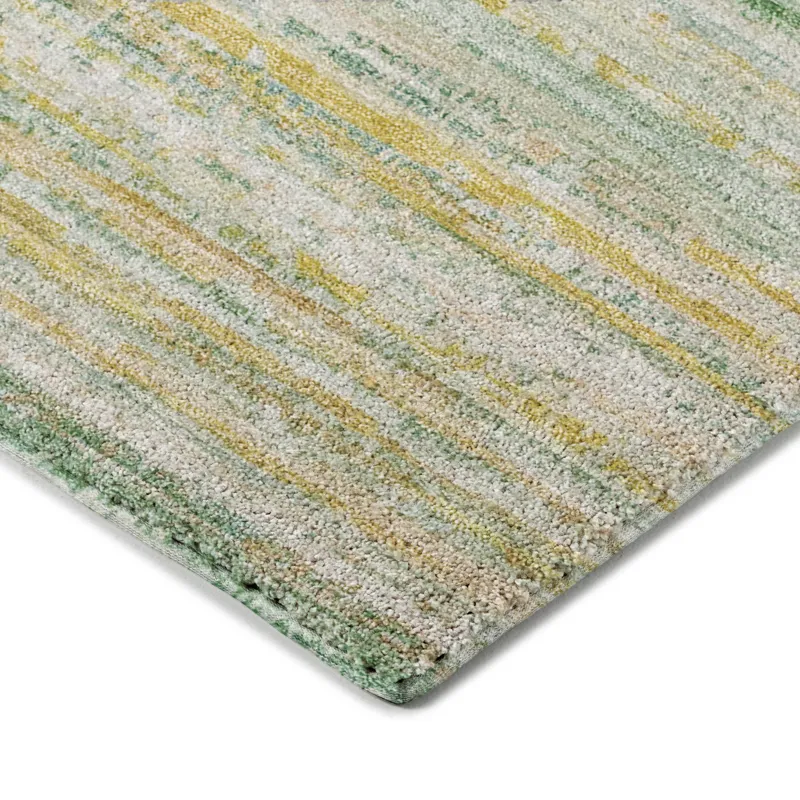 Luxury Washable Indoor/Outdoor Kochi Mint 2\'6\" x 3\'10\" Rug
