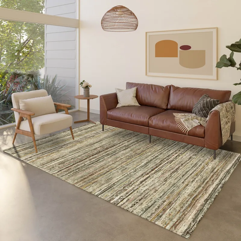 Luxury Washable Indoor/Outdoor Kochi Mocha 9\' x 12\' Rug