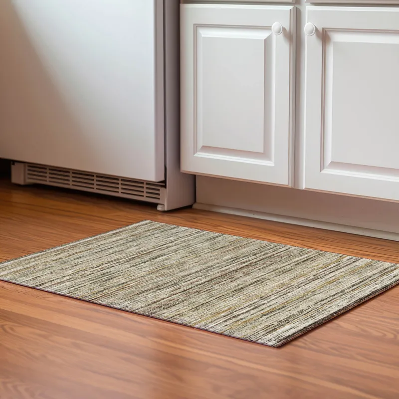 Luxury Washable Indoor/Outdoor Kochi Mocha 1\'8\" x 2\'6\" Rug