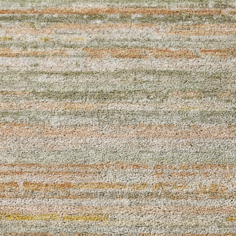 Luxury Washable Indoor/Outdoor Kochi Sage 2\'3\" x 7\'6\" Runner Rug