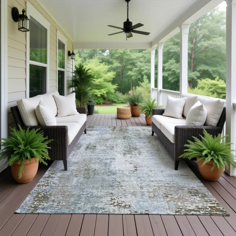 Luxury Washable Indoor/Outdoor Kochi Mocha 2\'6\" x 3\'10\" Rug