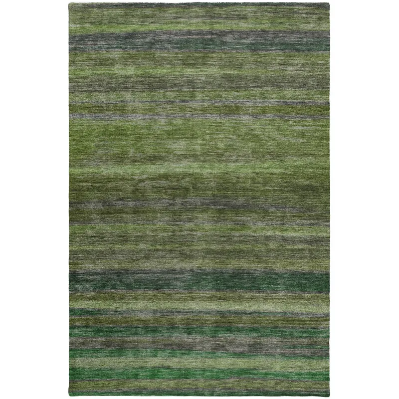 Luxury Washable Indoor/Outdoor Kochi Aloe 2\'6\" x 3\'10\" Rug