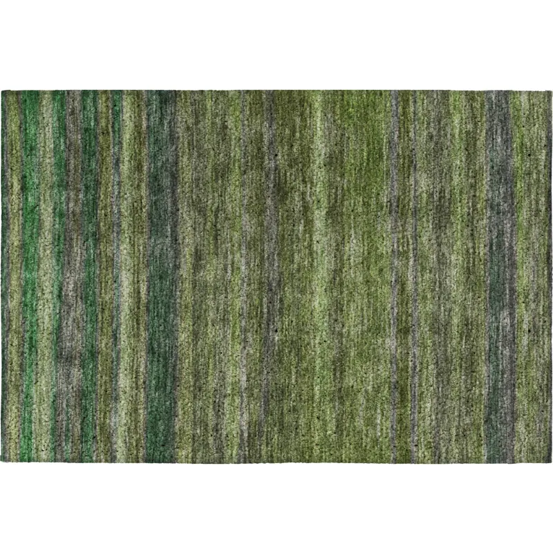 Luxury Washable Indoor/Outdoor Kochi Aloe 1\'8\" x 2\'6\" Rug