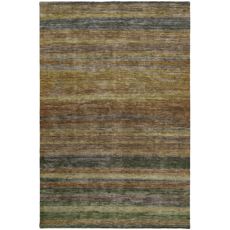 Luxury Washable Indoor/Outdoor Kochi Brown 8\' x 10\' Rug