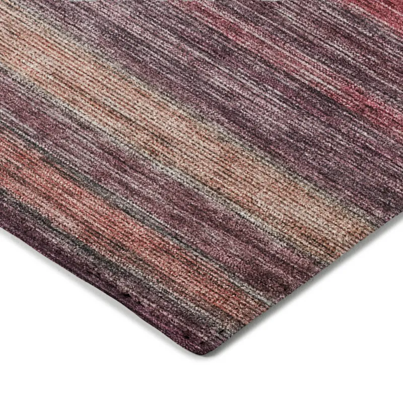 Luxury Washable Indoor/Outdoor Kochi Merlot 2\'3\" x 7\'6\" Runner Rug