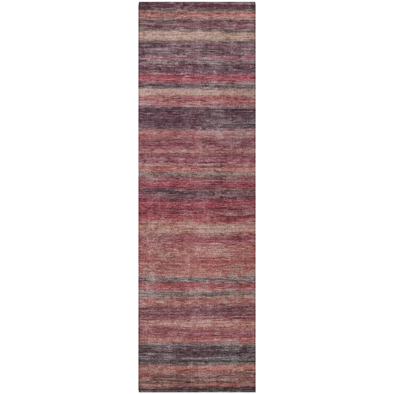 Luxury Washable Indoor/Outdoor Kochi Merlot 2\'3\" x 7\'6\" Runner Rug